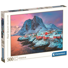 Clementoni - Puzzle 500 Vesnice Hamnøy