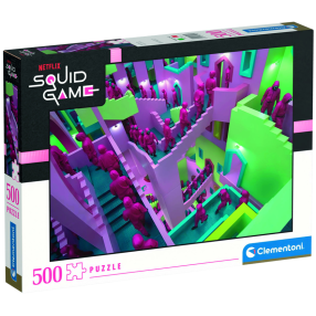 Clementoni - Puzzle 500 Netflix: Squid game (Hra na oliheň)