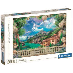Clementoni - Puzzle 3000 Rozkvetlá terasa u jezera