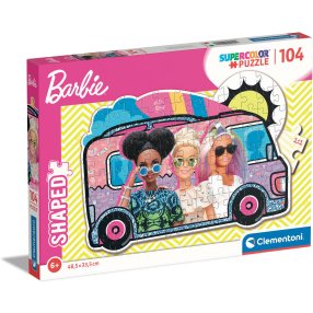 Clementoni - Obrysové puzzle 104 Barbie na výletě