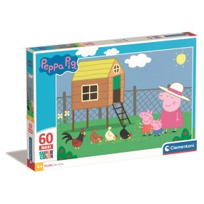 Clementoni - Puzzle 60 maxi Prasátko Peppa