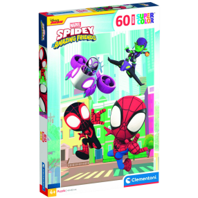 Clementoni - Puzzle Maxi 60 Marvel: Spidey a jeho úžasní přátelé