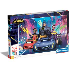 Clementoni - Puzzle 104 maxi Batwheels