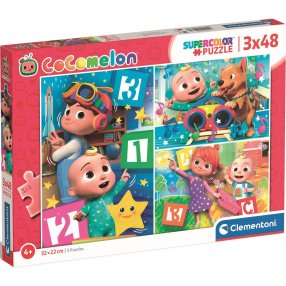 Clementoni - Puzzle CoComelon 3x48 dílků
