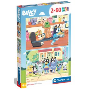 Clementoni - Puzzle 2x60 Bluey