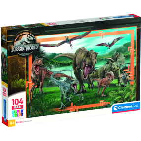 Clementoni - Puzzle Maxi 104 Jurský svět