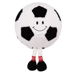 Plyšový nafukovací kamarád – Fotbalový míč, 23 cm