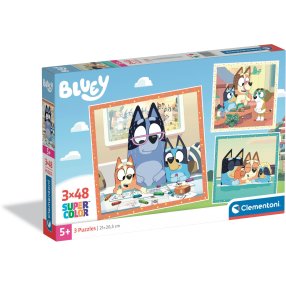 Clementoni - Puzzle 3x48 Bluey