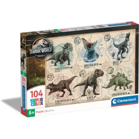 Clementoni - Puzzle 104 Jurský svět