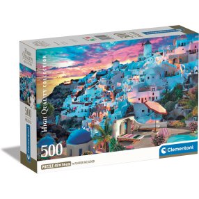 Clementoni - Puzzle 500 Výhled na Řecko