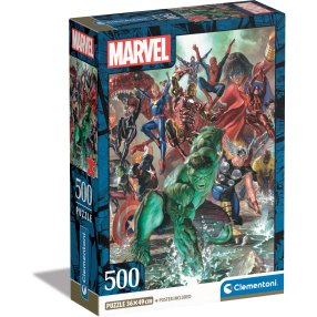Clementoni - Puzzle 500 Marvel