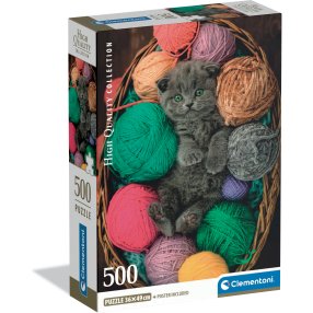 Puzzle 500 Nadýchané kotě