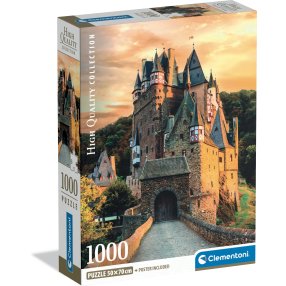 Puzzle 1000 Zlatá hodina na hradě Eltz