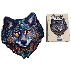 Dřevěné puzzle – Vlk v měsíčním svitu