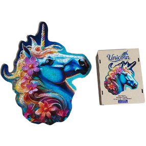 Dřevěné puzzle – Jednorožec