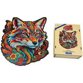 Dřevěné puzzle – Ohnivá liška