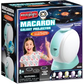 Projektor galaxie s automatickou rotací a zvukovými efekty -  modrý