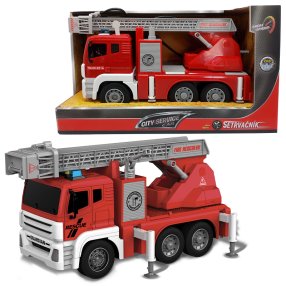 CITY SERVICE CAR - 1:14 Hasičské auto s žebříkem
