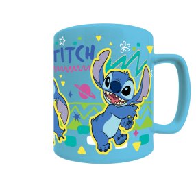 Lilo a Stitch hrnek s návlekem Stitch modrý