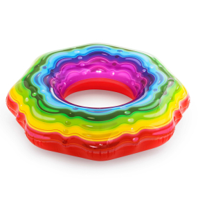 BESTWAY 36163 - Nafukovací kruh duhový Ribbon™ Ø 115 cm