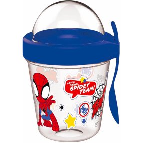 MARVEL Spidey Cup Snack s víčkem a lžičkou 350 ml