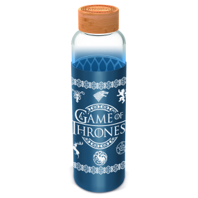 Hra o trůny Skleněná láhev s návlekem 585 ml