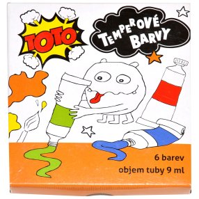Temperové barvy 6 ks - 9ml