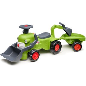 FALK Odrážedlo 912C traktor Class s přívěsem a nakladačem