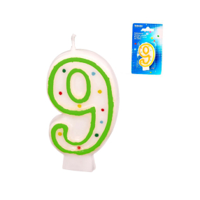 Svíčka 9 výška 7,3 cm