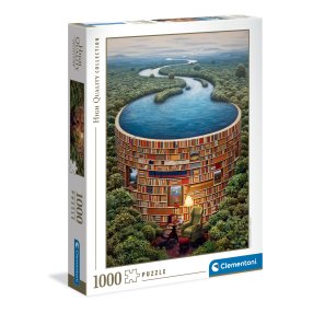 Clementoni - Puzzle 1000 Knihovna