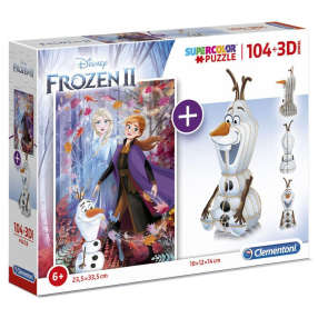 Clementoni - Puzzle 104 3D Ledové království