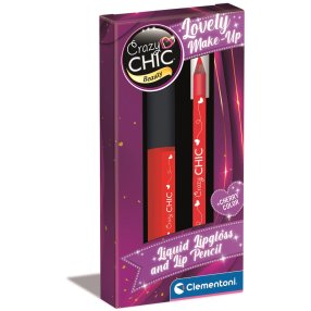 CRAZY CHIC - Lesk na rty a konturovací tužka RED