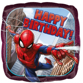 Balónek foliový - Spiderman Happy Birthday 43 cm