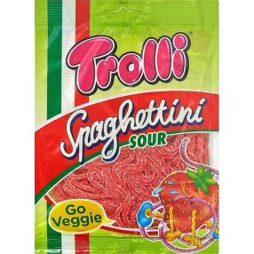 Trolli - Spaghettini sour strawberry 100g