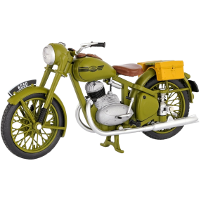 ABREX - Jawa 250 Pérák (1950) 1:18 - Zelená Vojenská