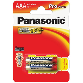 Panasonic - Alkalická mikrotužková baterie AAA 2ks