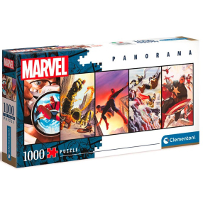 Clementoni 39611 - Puzzle Panorama 1000 Marvel 80 let