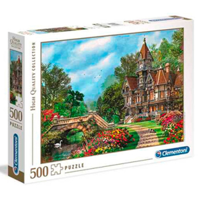 Clementoni 35048 - Puzzle 500 Old waterway cottage