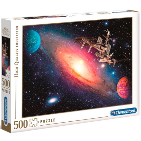 Clementoni 35075 - Puzzle 500 International space station 2020