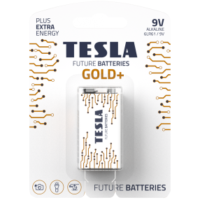 TESLA GOLD+ Alkalická baterie 9V 1ks