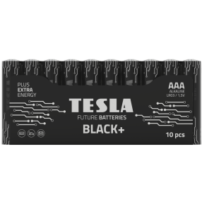 TESLA BLACK+ Alkalická baterie AAA 10ks