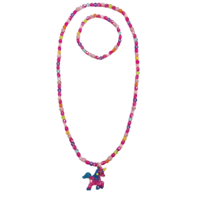 SPARKYS - Sada šperků s přívěskem Růžový jednorožec
