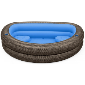 BESTWAY 54426 - Nafukovací bazén 231 x 178 x 53 cm ratanový vzhled (čokoládově hnědá)