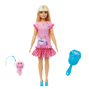 Barbie moje první Barbie panenka - Blondýnka s kotětem