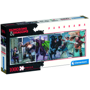 Clementoni - Puzzle Panorama 1000 Dungeons & Dragons
