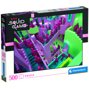 Clementoni 35130 - Puzzle 500 Netflix: Squid game (Hra na oliheň)