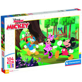 Clementoni - Puzzle Maxi 104 Disney Mickey a přátelé
