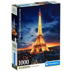 Clementoni 39703 - Puzzle 1000 Tour Eiffel
