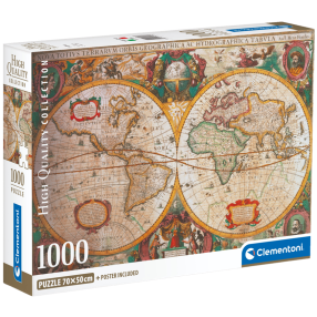 Clementoni 39706 - Puzzle 1000 Old map