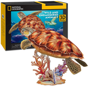 CubicFun - Puzzle 3D National Geograpic Mořská želva - 31 dílků